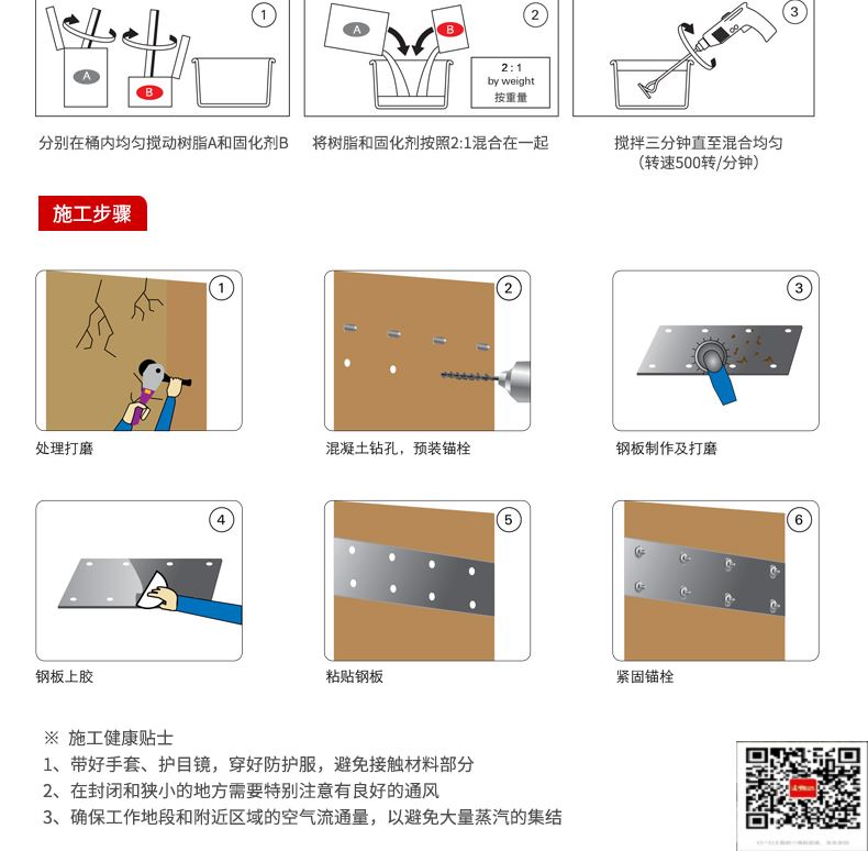 包钢玉山粘钢加固施工过程